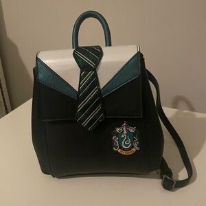 Harry Potter Danielle Nicole Backpack Womens Green Black Slytherin Mini Crest